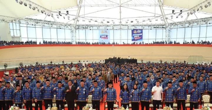 Peringatan HUT Korpri ke-52, Rabu 29 November 2023. (Foto: SetkabRI)