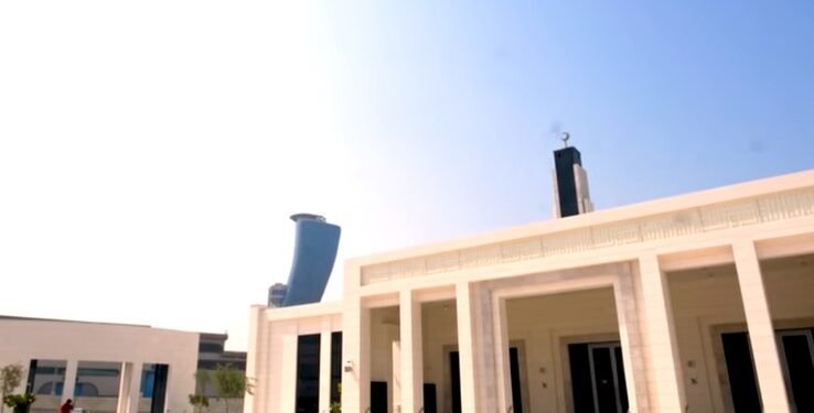 Masjid Jokowi di Abu Dhabi, Persatuan Uni Emirat Arab.(foto:SekretariatPresiden)
