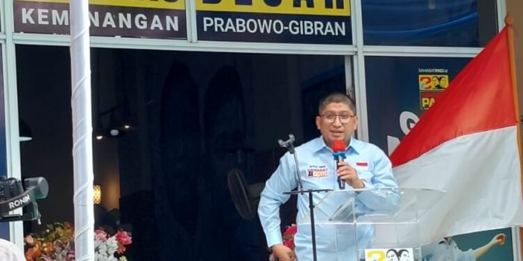 Olsu Babay di kantor DPP Sahabat Prabowo-Gibran, Jakarta Garden City, Jakarta.(Foto:IstanaGaruda.com)