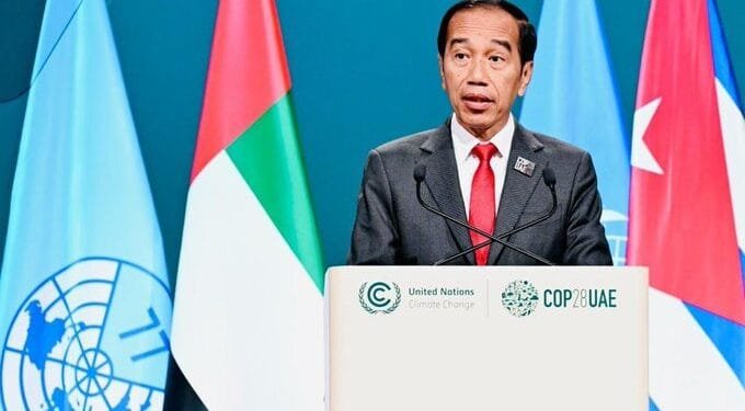 Presiden Jokowi saat berpidato di KTT G77 dan RRT.(Foto:X@jokowi)