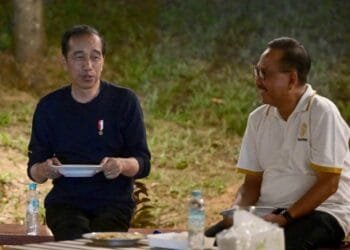 Rehat Sejenak di IKN, Presiden Jokowi Pilih Makan Malam Dengan Nasi Goreng