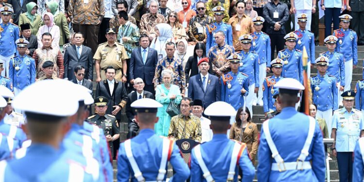 Presiden Jokowi meresmikan Graha Utama Akademi Militer (Akmil) di Kabupaten Magelang, Jawa Tengah, Senin (29/01/2024).(Foto:X@jokowi)