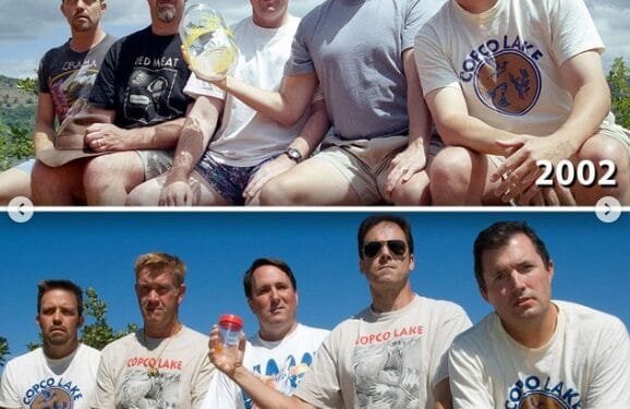 FOTO: Lima Sahabat Sejati Berfoto dengan Posisi yang Sama Sejak 1982, Lihat Perubahannya!