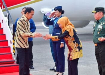 Kunker ke Jawa Timur, Presiden Jokowi Disambut Gubernur Khofifah