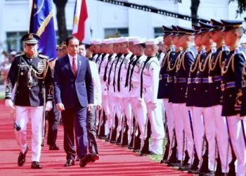 Presiden Jokowi Disambut Presiden Ferdinand Marcos Jr di Istana Malacanag