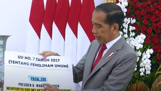 Tangkapan layar saat Presiden Jokowi memberikan keterangan melalui saluran Youtube Sekretariat Presiden.(Foto:IstanaGaruda.com)