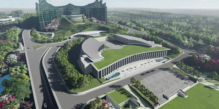 Desain Istana Garuda, kantor presiden di Ibu Kota Nusantara (IKN).(Foto:Kemenparekraf.go.id)