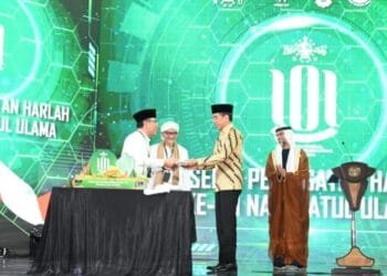 Jokowi Hadiri Resepsi Harlah 101 NU dan Resmikan Gedung Terpadu Universitas NU