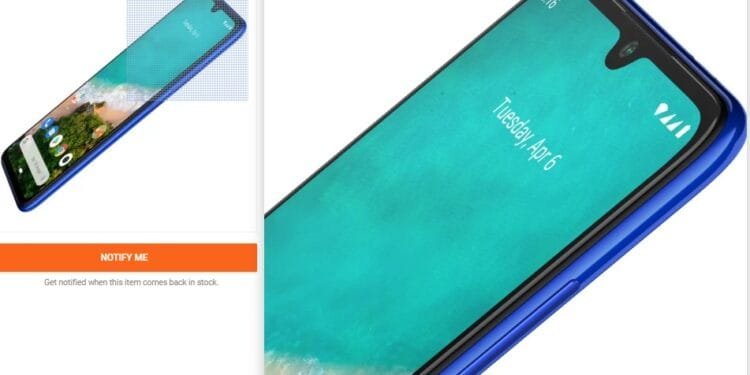 Tampilan Redmi A3 di Flipkart.(foto:Flipkart)