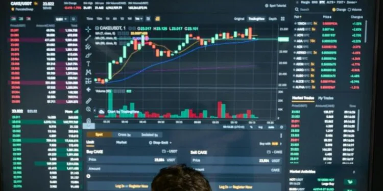 Ilustrasi trading crypto.(Pexels)