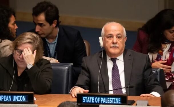 Duta Besar Palestina untuk PBB, Riyad Mansour.(Al Jazeera)