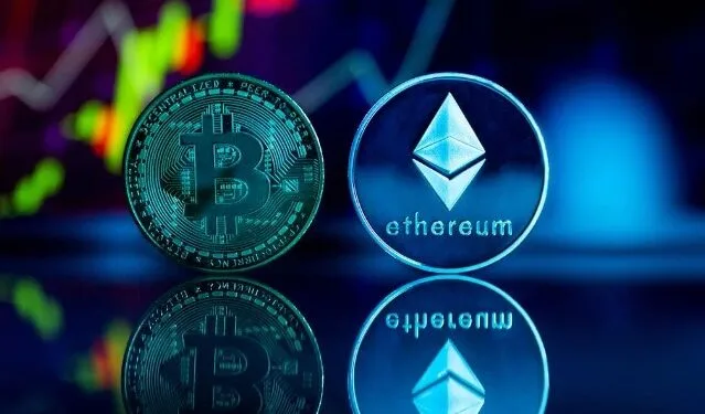 Ilustrasi Bitcoin dan Ethereum.(Pexels)