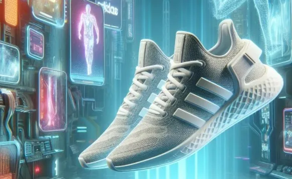 Ilustrasi sneakers Adidas dalam NFT.(Bitcoin News)