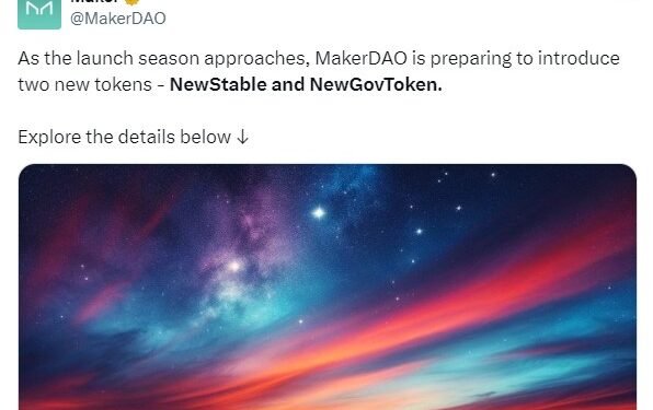 Tangkapan layar pengumuman dari MakerDAO di akun X @MakerDAO.(IstanaGaruda.com)
