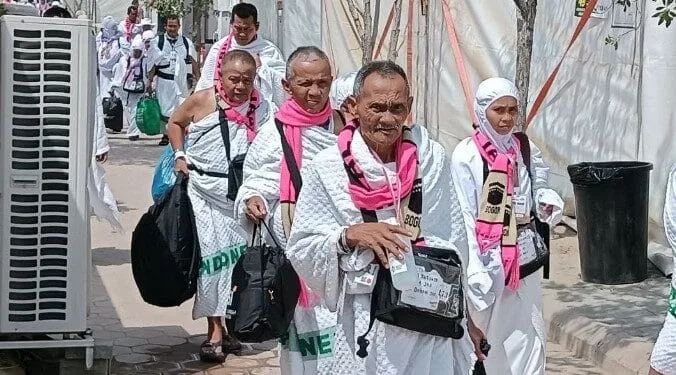 Jemaah Haji Indonesia tiba di Arafah tepat waktu.(Kemenag RI)