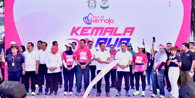 Kapolri dan Panglima TNI hadiri Lomba Lari Kemala Run 2024, Minggu (9/6/2024).(Humas TNI)