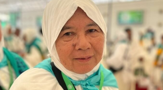 Nenek Nurbaiti Basyah Nyak Radad (71), jemaah haji asal Aceh.(Kemenag RI)