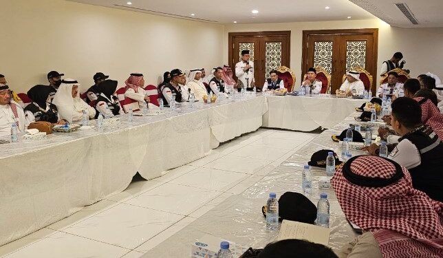 Pertemuan pimpinan Maktab dan PPIH Arab Saudi di Makkah.(Kemenag RI)