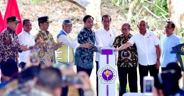 Presiden Jokowi resmikan pembangunan Universitas pertama di IKN.(Foto:Setkab RI)
