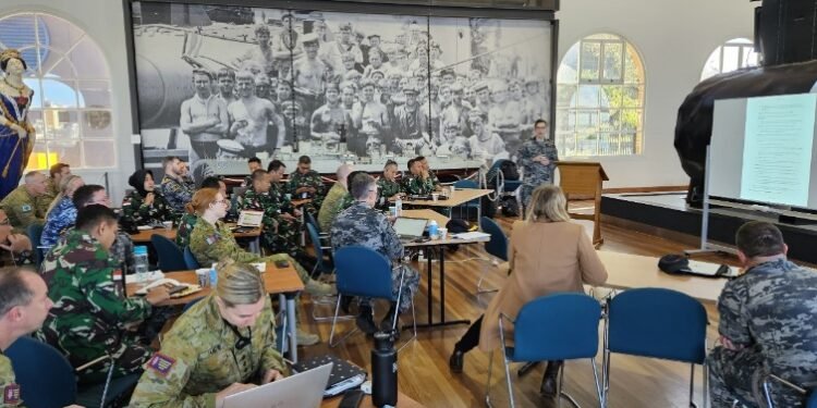 TNI dan Pertahanan Australia sedang membahas Latihan Bersama Keris Woomera 2024 di Sydney.(Puspen TNI)