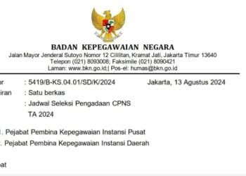Pendaftaran CPNS 2024 Dibuka Mulai 20 Agustus, Simak Tahapannya