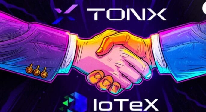 Ilustrasi penggabungan IoTeX dan TONX..(Coinedition)