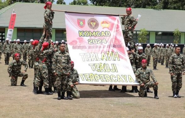 Penutupan Latihan Dasar Kemiliteran (Latsarmil) Komponen Cadangan (KOMCAD). (KemhanRI)