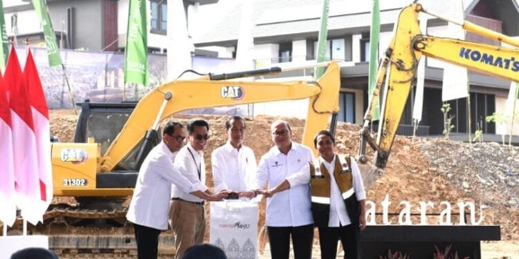 Presiden Jokowi Grounbreaking Teras Hutan Kota IKN, Rabu (25/09/2024).(Setkab RI)