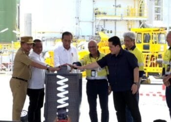 Dorong Indonesia Jadi Pemain Industri Kelas Dunia, Presiden Jokowi Resmikan Smelter Tembaga Amman