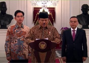 Ini Daftar 48 Menteri dan Lima Pejabat Setingkat Menteri Dalam Kabinet Merah Putih Prabowo-Gibran