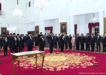 Presiden Prabowo Subianto Lantik Menteri Kabinet Merah Putih 2024-2029