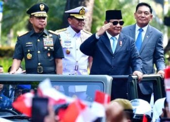 Prabowo Hadiri Sertijab Menteri Pertahanan dengan Upacara Militer Khidmat: Diiringi Kendaraan Maung
