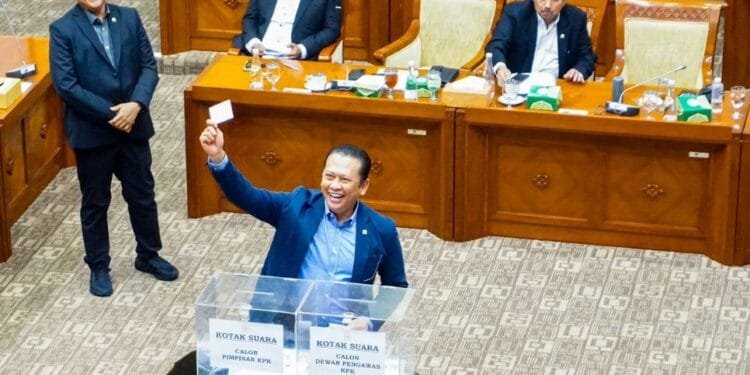 Bamsoet saat voting penetapan pimpinan KPK 2024-2029.(dok)