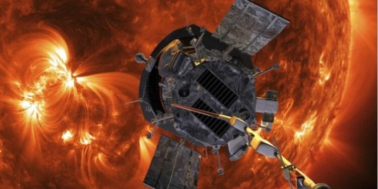 Ilustrasi Parker Solar Probe yang mendekati Matahari.(APNews)
