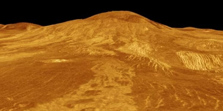 Ilustrasi permukaan planet Venus berdasarkan Model 3D buatan komputer.(Reuters)