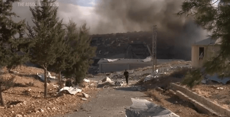 Dampak serangan Israel ke Suriah.(APnews)