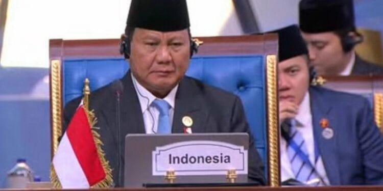 Presiden Prabowo Subianto menghadiri KTT D-8, Kairo, Mesir.(Presidenri)