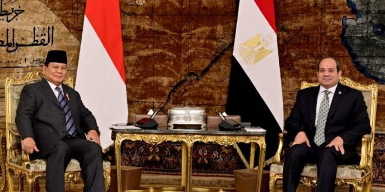 Pertemuan Presiden Prabowo Subianto dan Presiden El-Sisi Perkuat.(Presidenri)