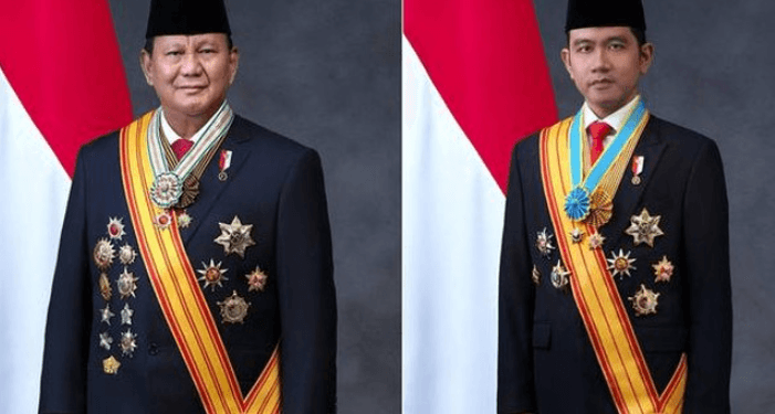 Presiden Prabowo Subianto dan Wapres Gibran Rakabuming.
