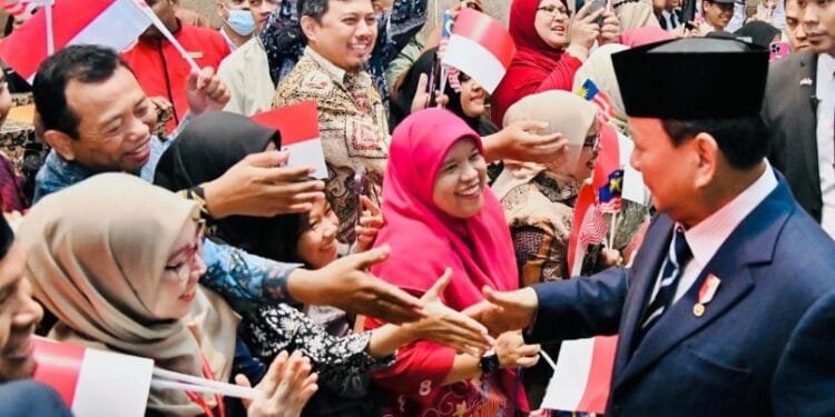 Hangatnya Sambutan Warga dan Pelajar Indonesia untuk Presiden Prabowo di Kuala Lumpur.(Presidenri)