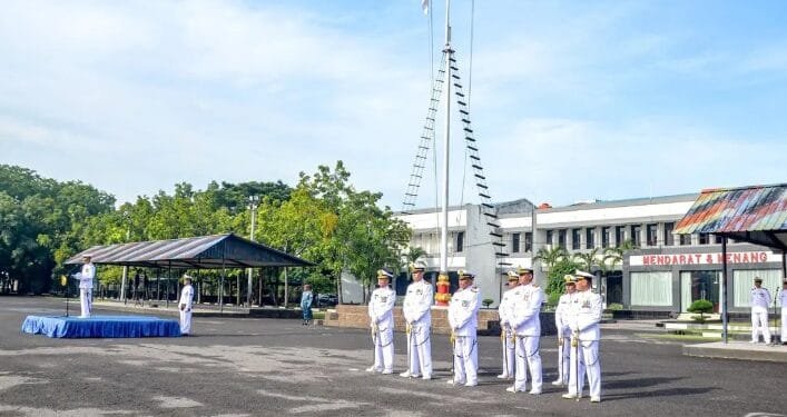 Prajurit Yonif 1 Marinir Peringati Hari Dharma Samudera 2025.(Puspen TNI)
