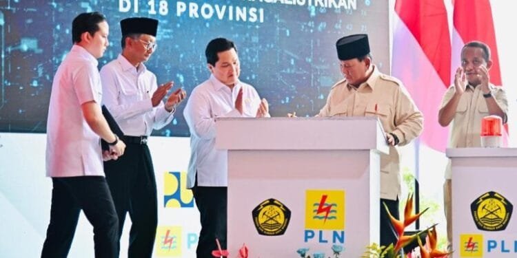 Presiden Prabowo Subianto Resmikan 37 Proyek Strategis Listrik Nasional.(Presidenri)