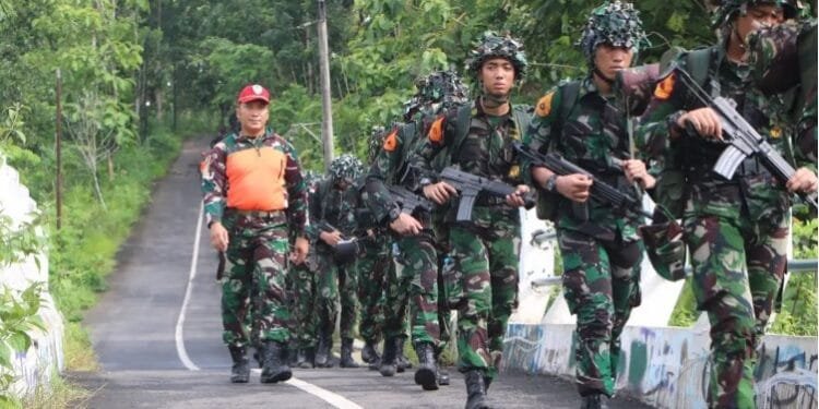 Tradisi pembaretan di Polisi Militer.(Puspen TNI)