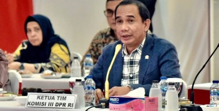 Anggota Komisi III DPR, Rudianto Lallo.(Humas Polri)