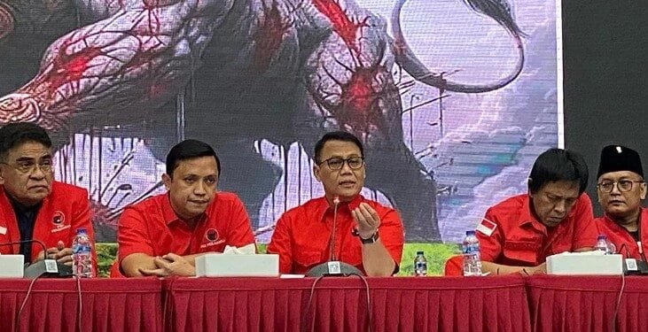 Konferensi pers PDIP.(Antaaranews)