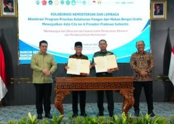 Panglima TNI Teken MoU dengan Kemendes dan Badan Gizi Nasional