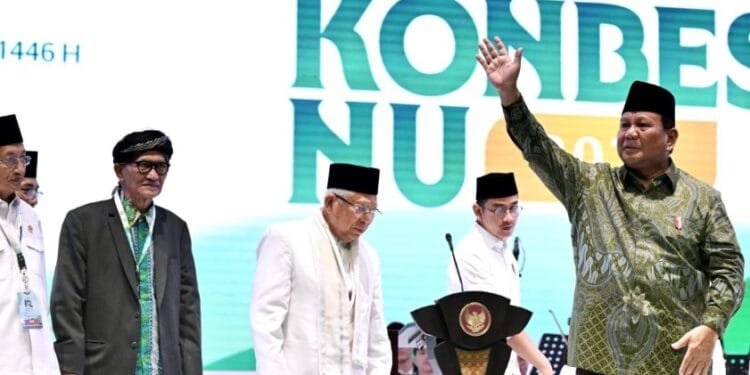 Presiden Prabowo Subianto di Harlah Ke-102 NU.(Presidenri)
