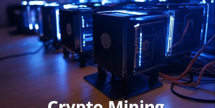 Ilustrasi tambang crypto.(Grok)