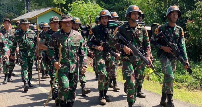 Latihan TNI.(Puspen TNI)