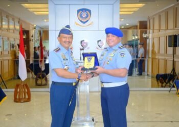 Panglima Koops Udara Nasional Pimpin Sertijab Danpom Koopsudnas di Jakarta